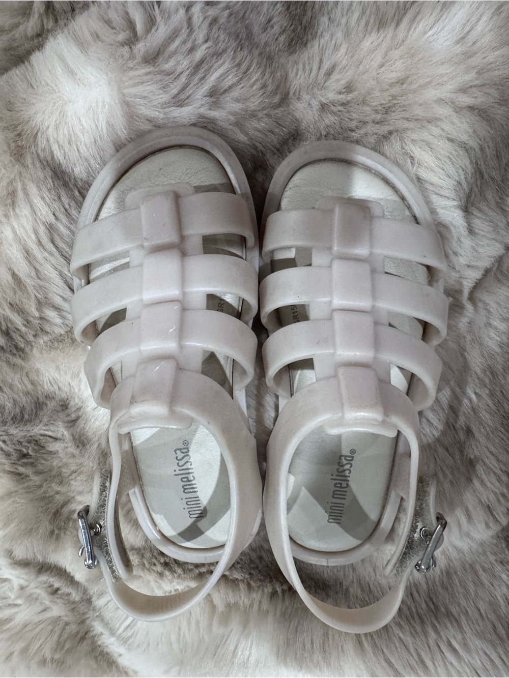 Mini Melissa Jelly Basket Sandals
